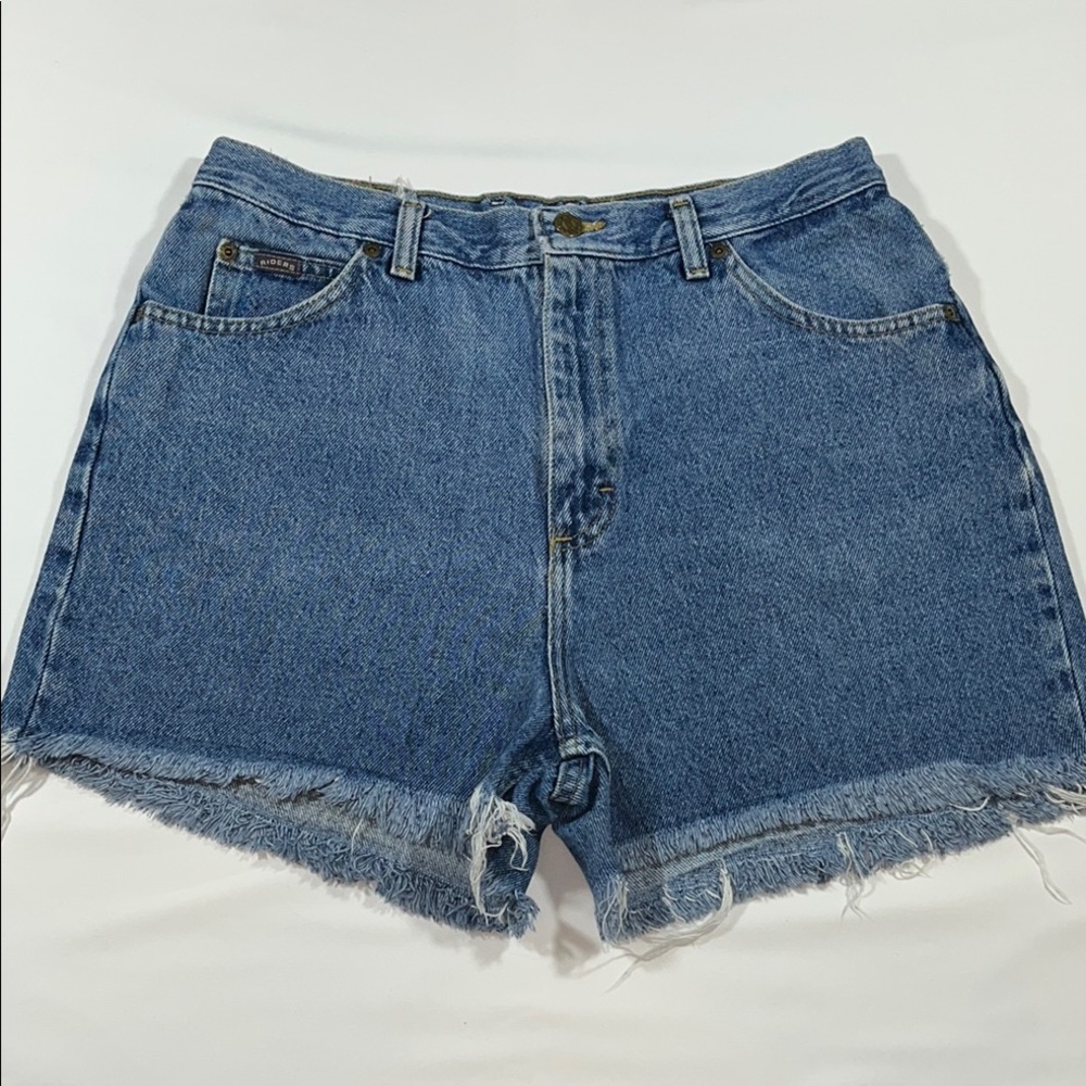 Riders by Lee Blue Jean Shorts High-Waisted Cut-Off